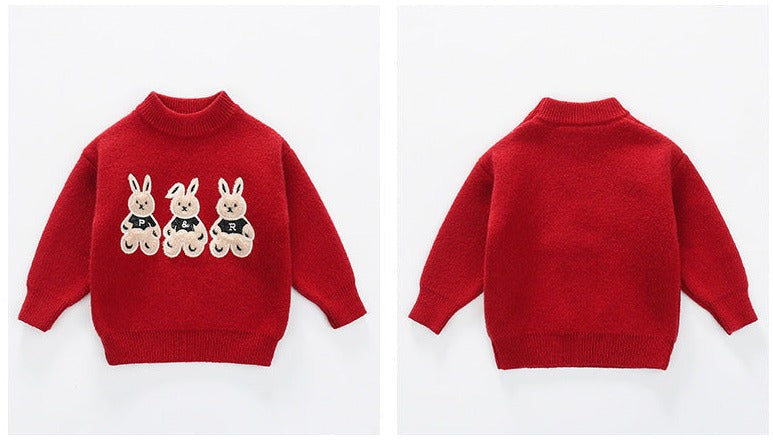 Blusa Infantil Inverno Coelhinhos