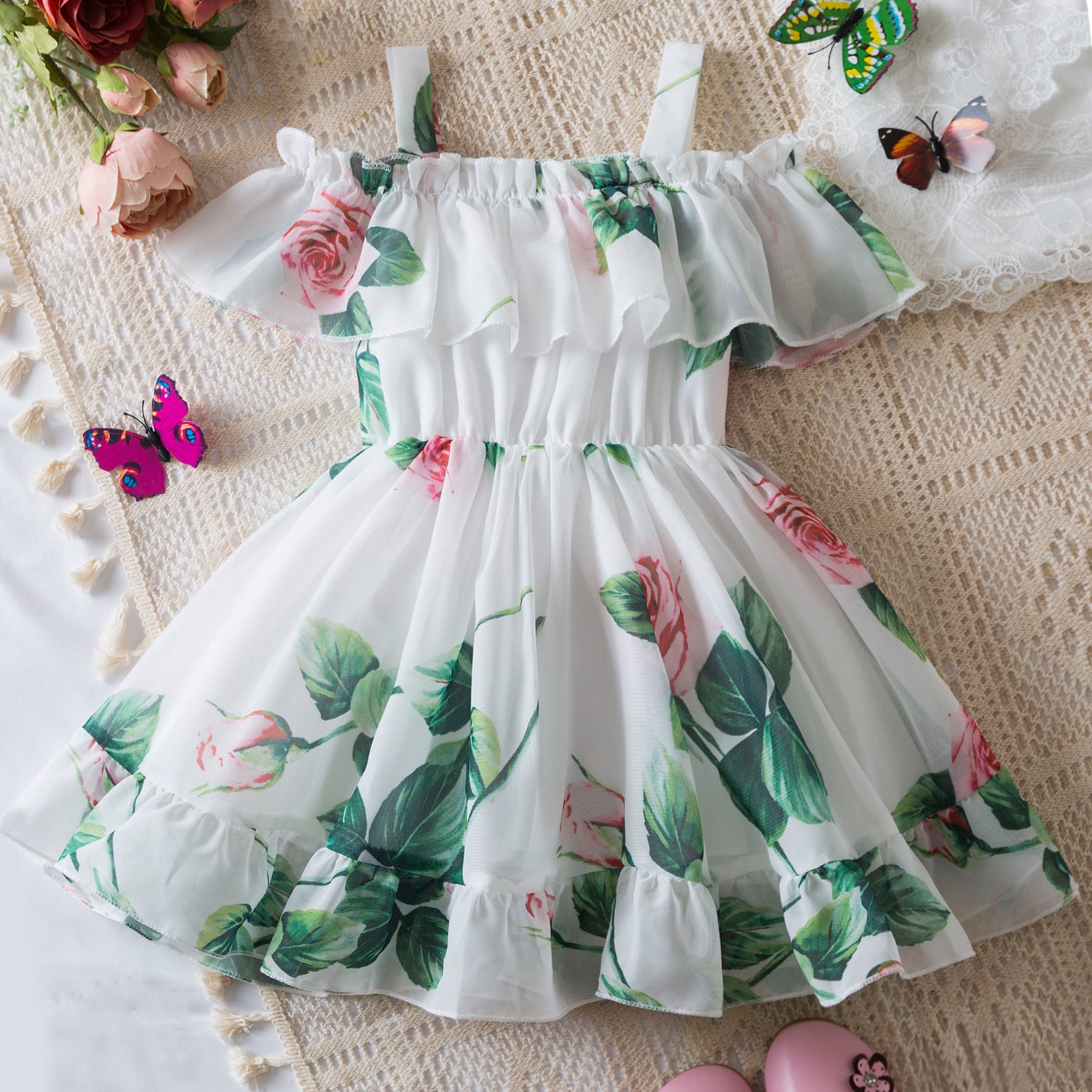 Vestido Infantil Verão Floral