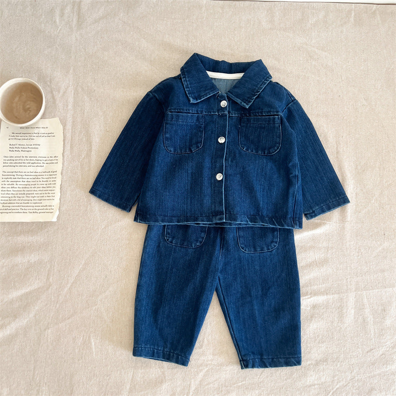 Conjunto Infantil Jeans Bolsinhos