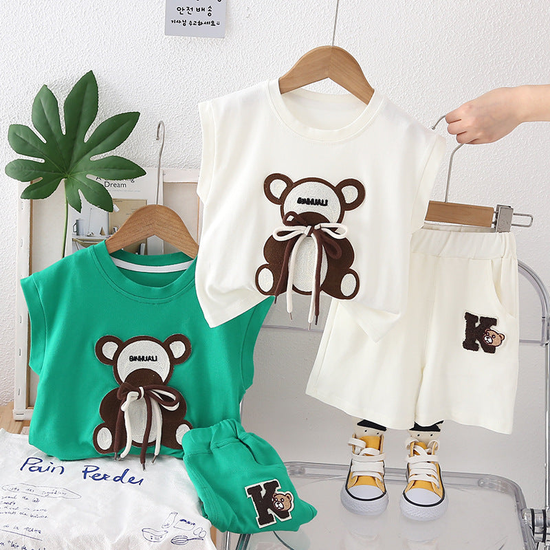 Conjunto Infantil Urso Cordãozinho