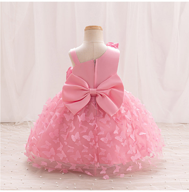 Vestido Infantil Tule Borboletinhas