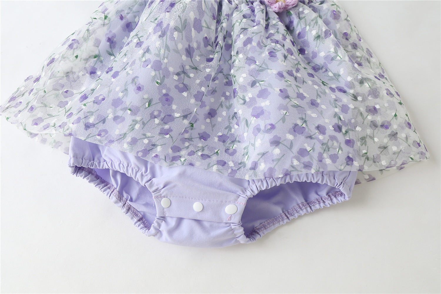 Body Infantil Feminino Verão Florzinhas