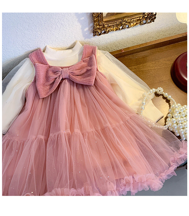 Vestido Infantil Inverno/ Verão Lacinho