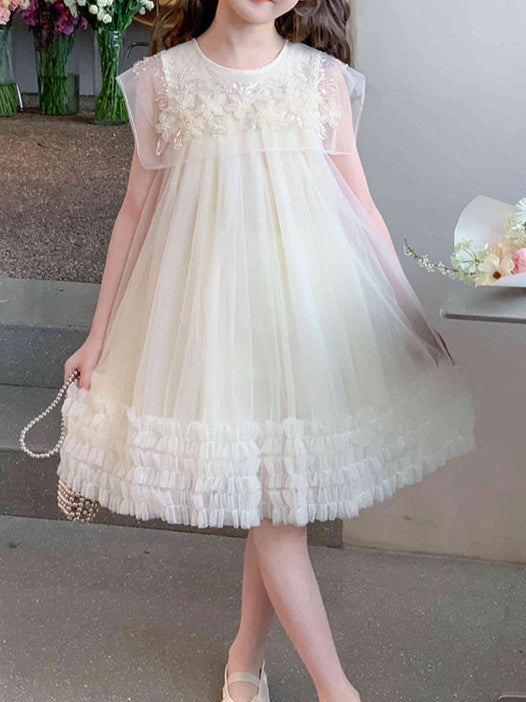 Vestido Infantil Gola Florzinhas