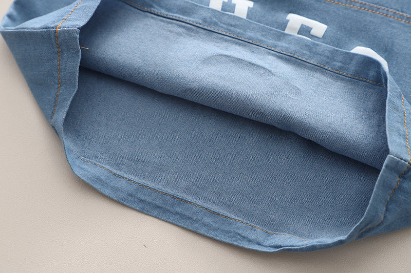 Conjunto Infantil Polo Jeans Bichinho