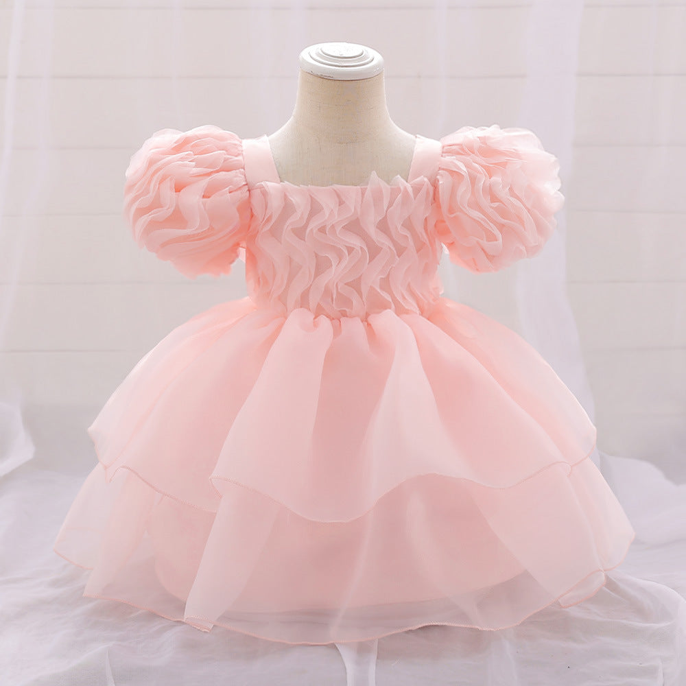 Vestido Infantil Tule Bufante