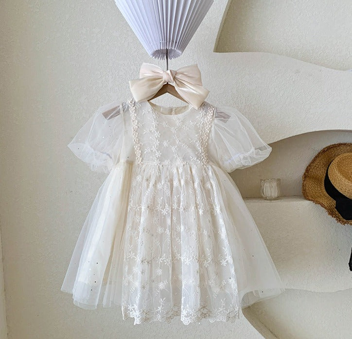 Vestido Infantil Renda Florzinhas