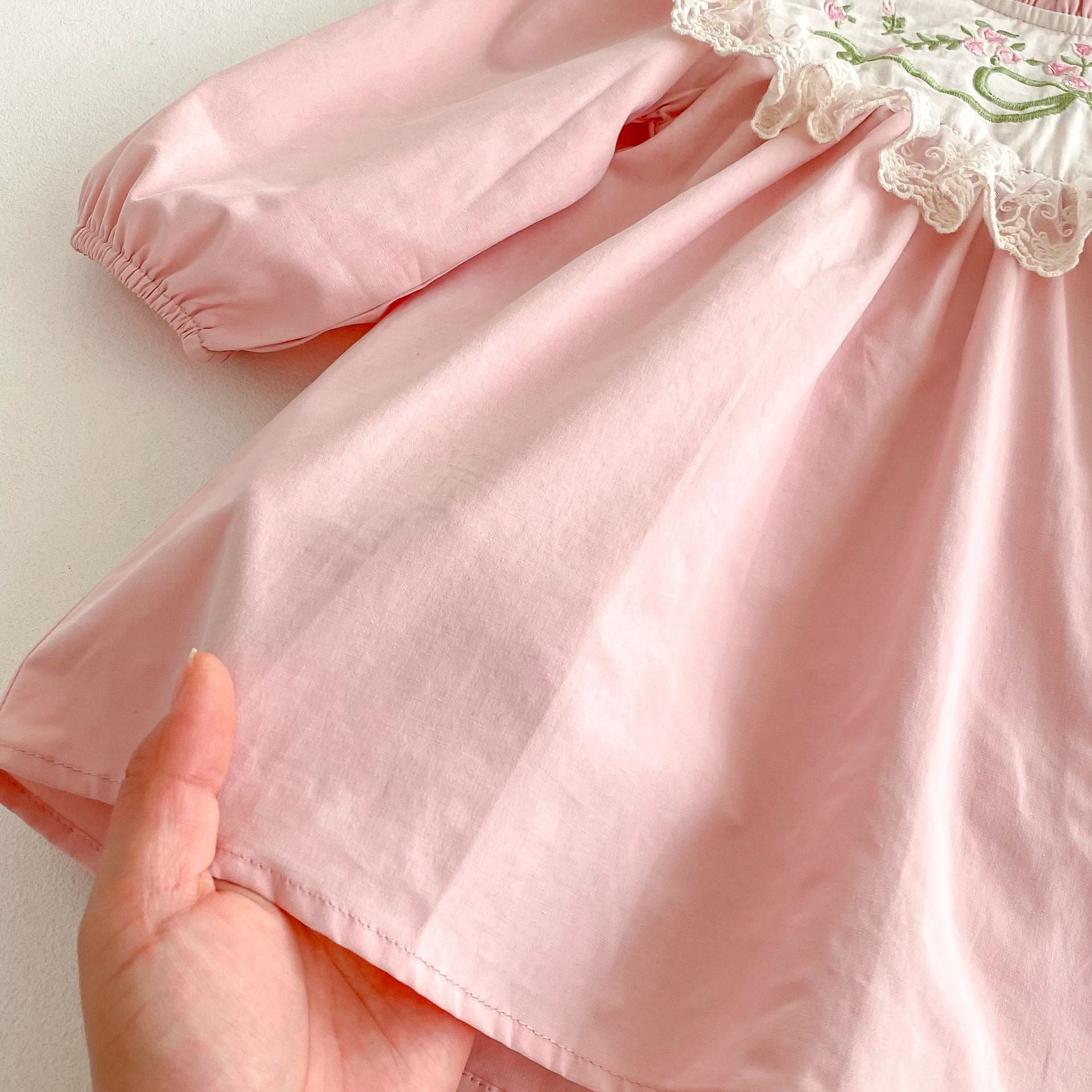 Vestido Infantil Bordadinho Lacinho