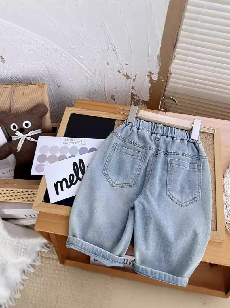 Calça Infantil Jeans Animaizinhos