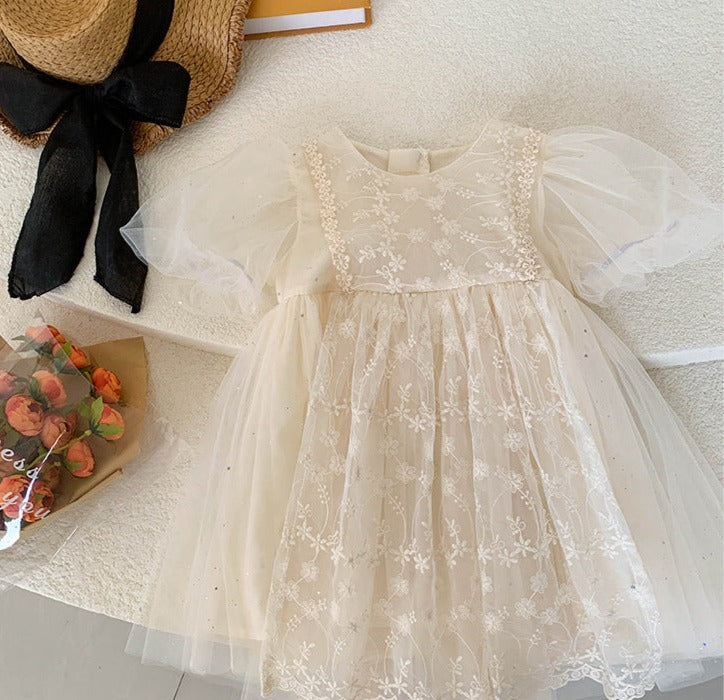 Vestido Infantil Renda Florzinhas