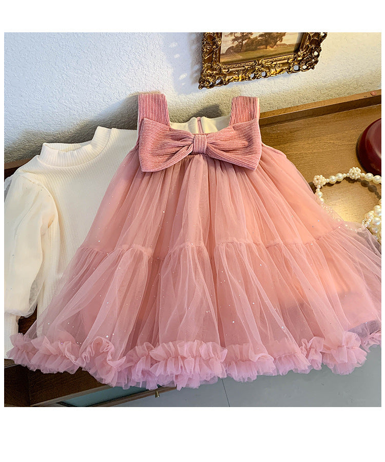 Vestido Infantil Inverno/ Verão Lacinho