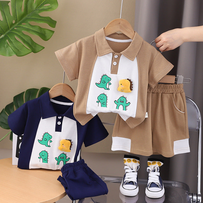 Conjunto Infantil Masculino Verão Dinossauros