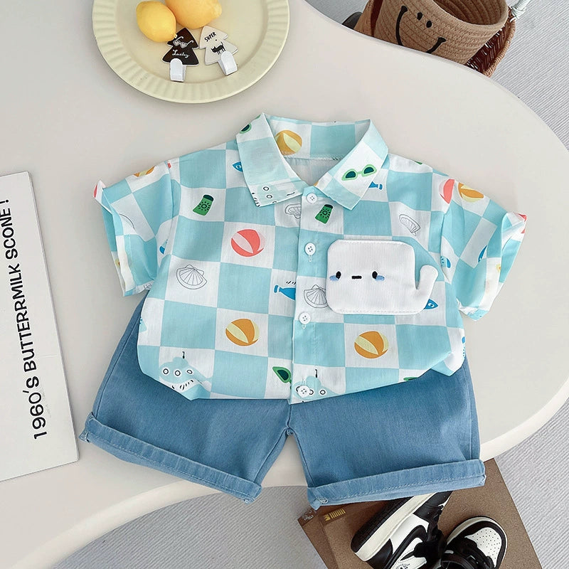 Conjunto Infantil Baleia e Jeans