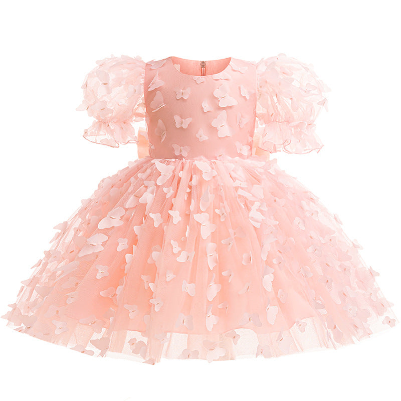 Vestido Infantil Tule Borboletinhas