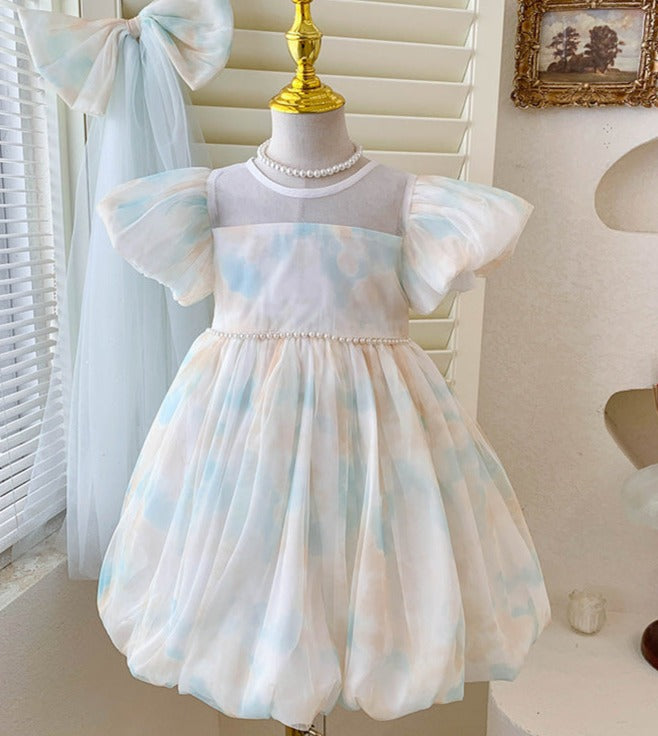 Vestido Infantil Pérolas e Lacinho