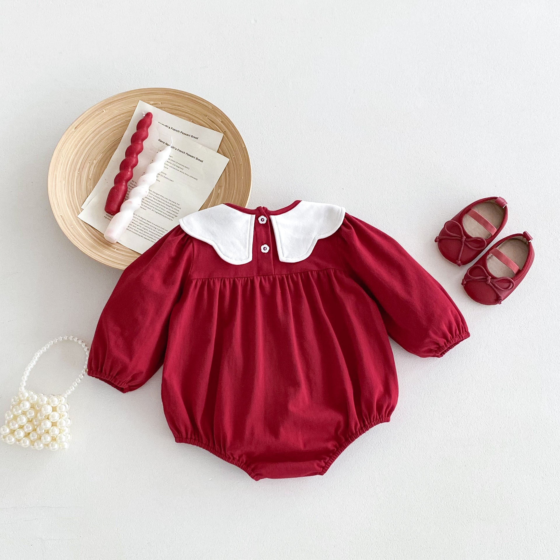 Body Infantil Feminino Vermelho Golinha