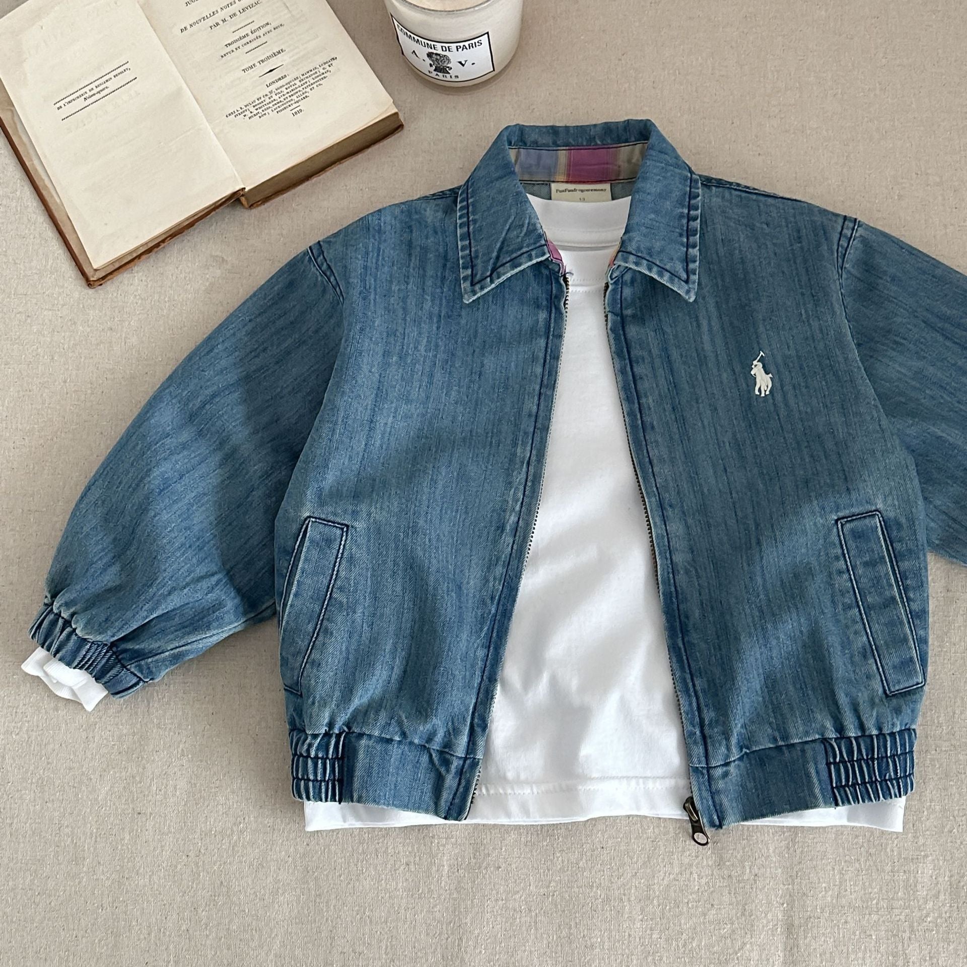 Jaqueta Infantil Masculina Bolsinhos Cavalinho