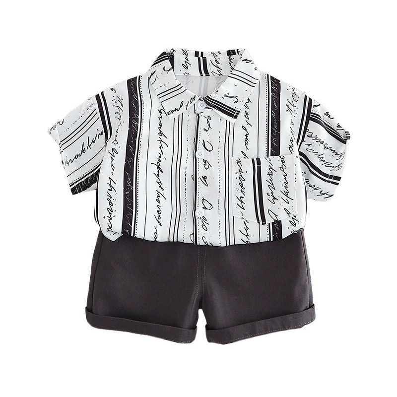 Conjunto Infantil Masculino Lístras Bolsinho