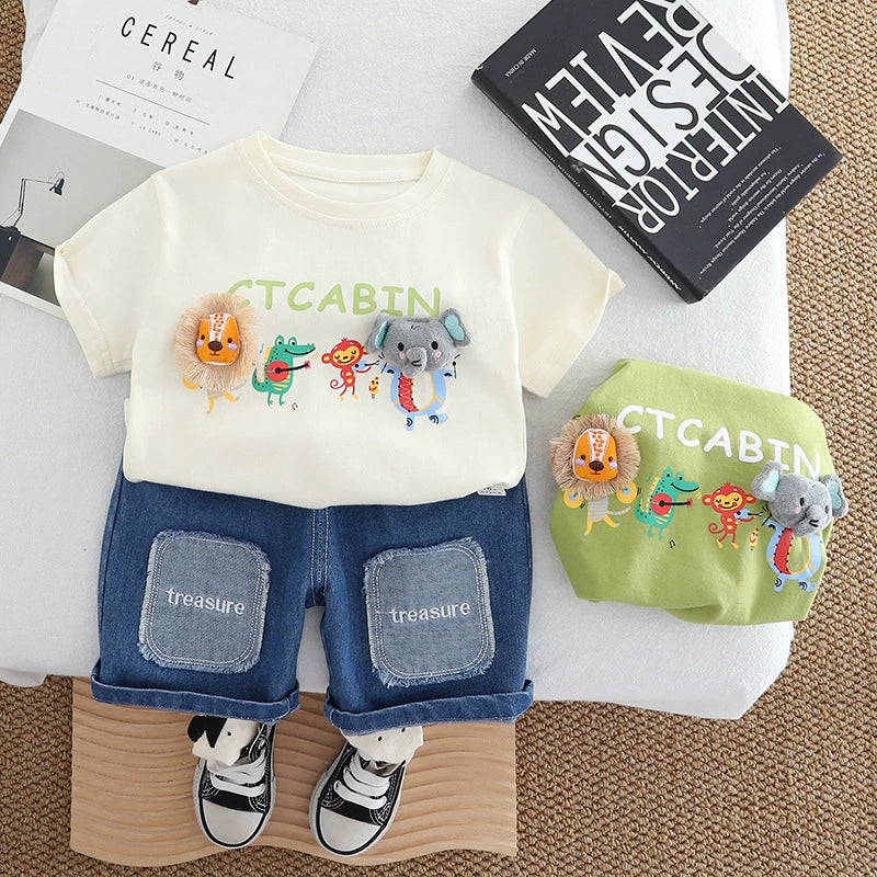 Conjunto Infantil Masculino Animais