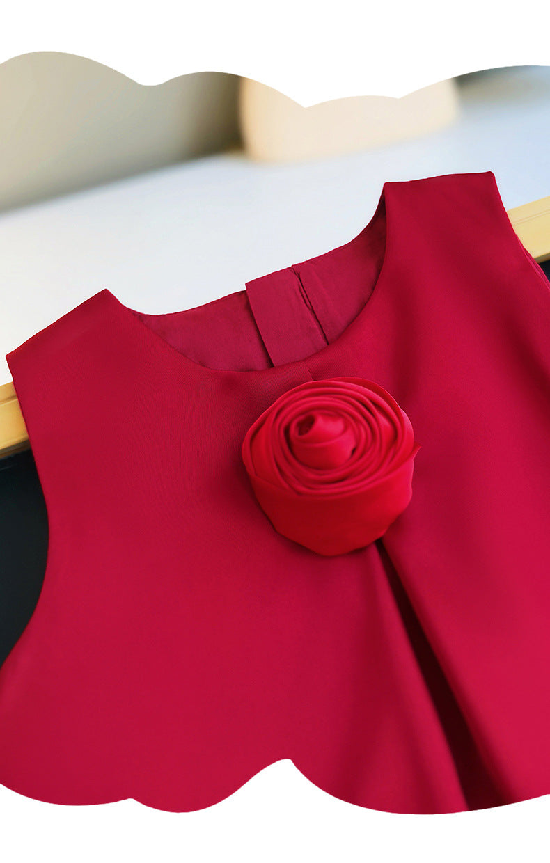 Vestido Infantil  Florzinha com Barra Tule