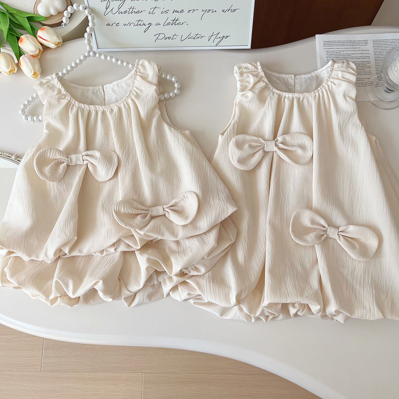 Vestido/Conjunto Infantil Lacinhos