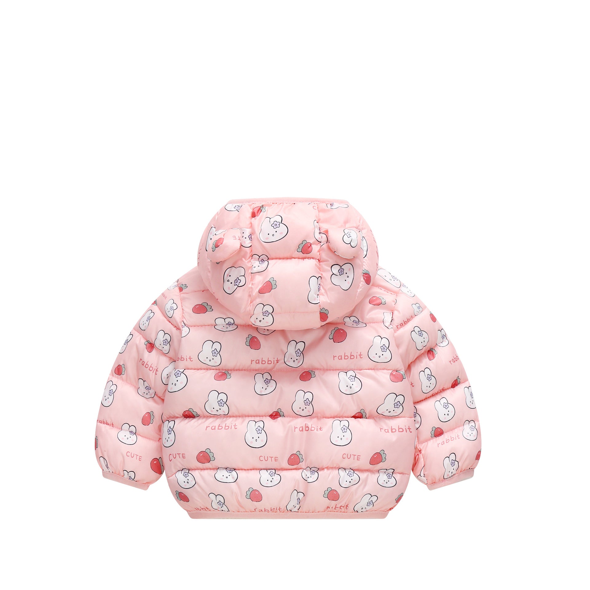 Jaqueta Infantil Puffer Estampas Orelhinhas