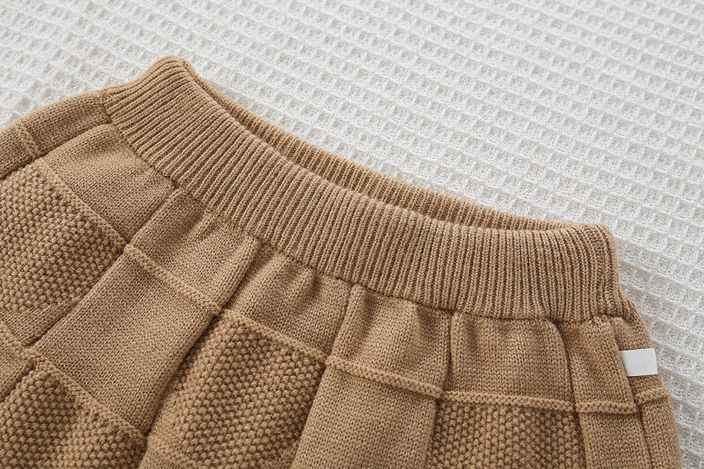 Conjunto Infantil Feminino Tricô Mussi Lacinho