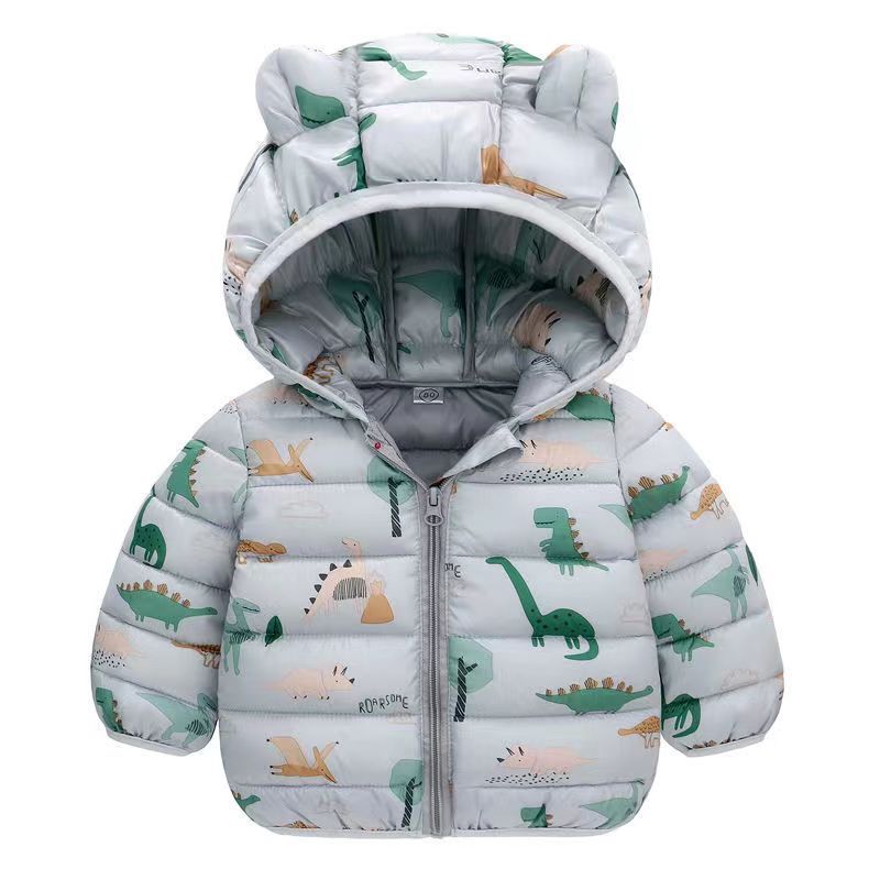 Jaqueta Infantil Puffer Estampas Bichinhos