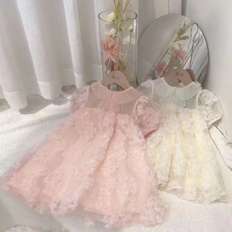 Vestido Infantil Gola Florzinhas