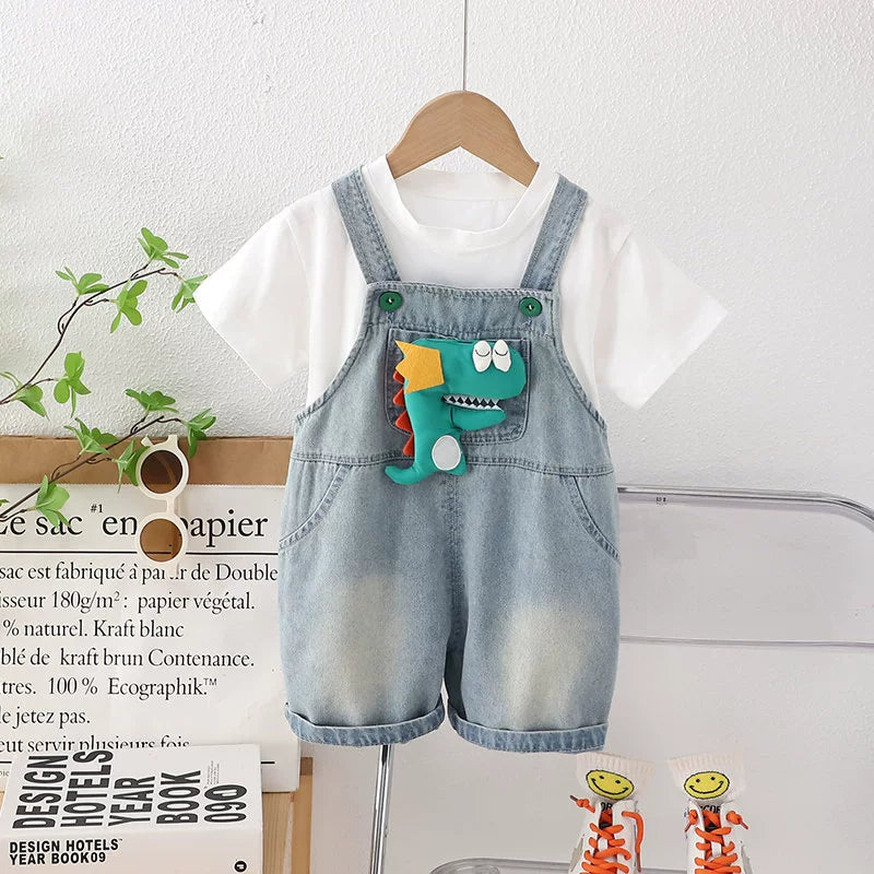 Jardineira Jeans Infantil Animalzinho
