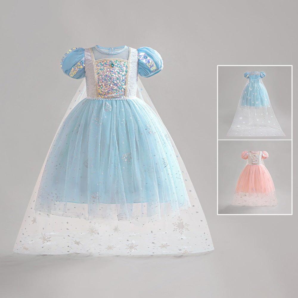 Vestido De Festa Infantil Princesa Brilhante