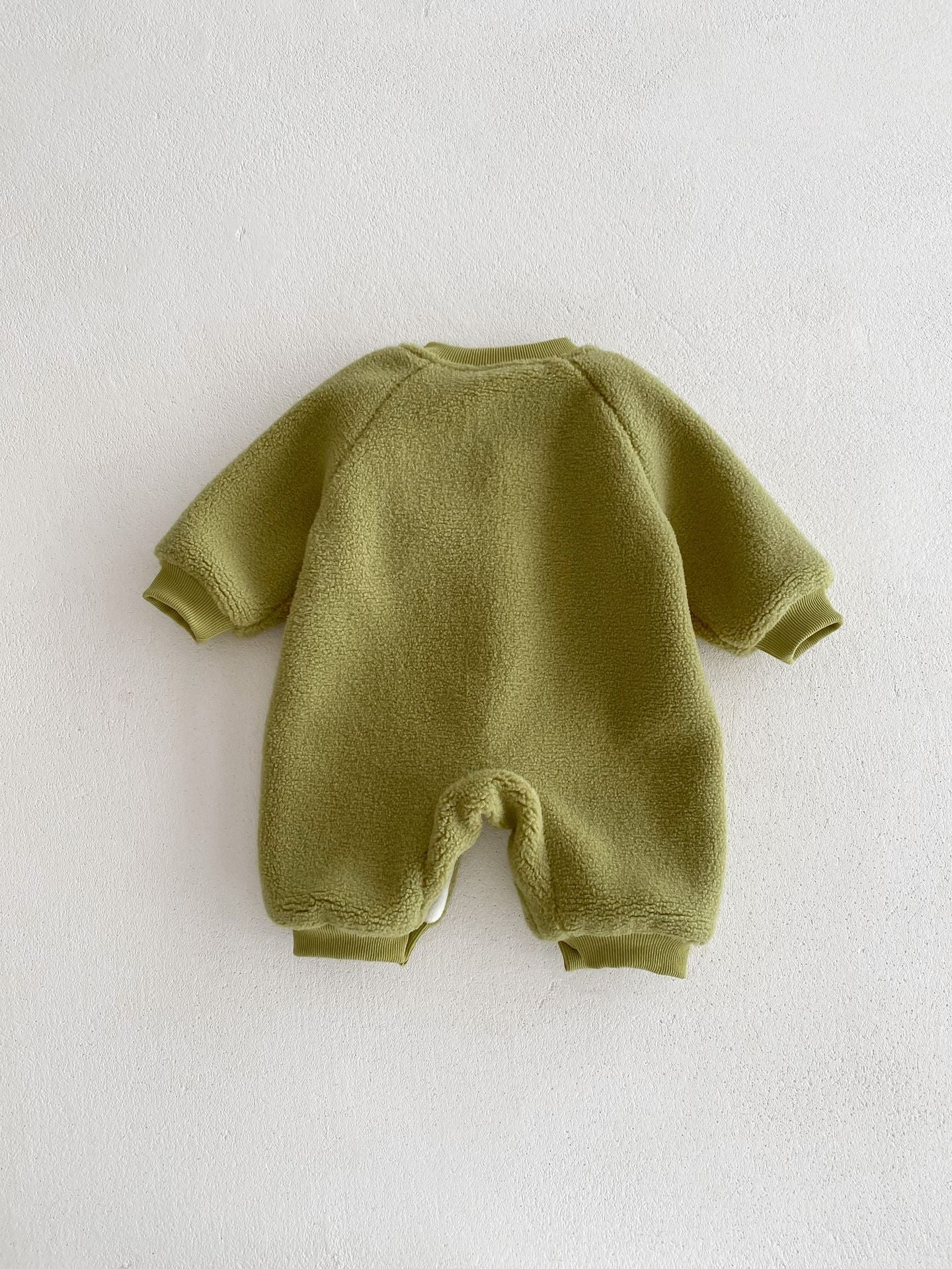 Macacão Infantil Pelúcia Botões Ursinho