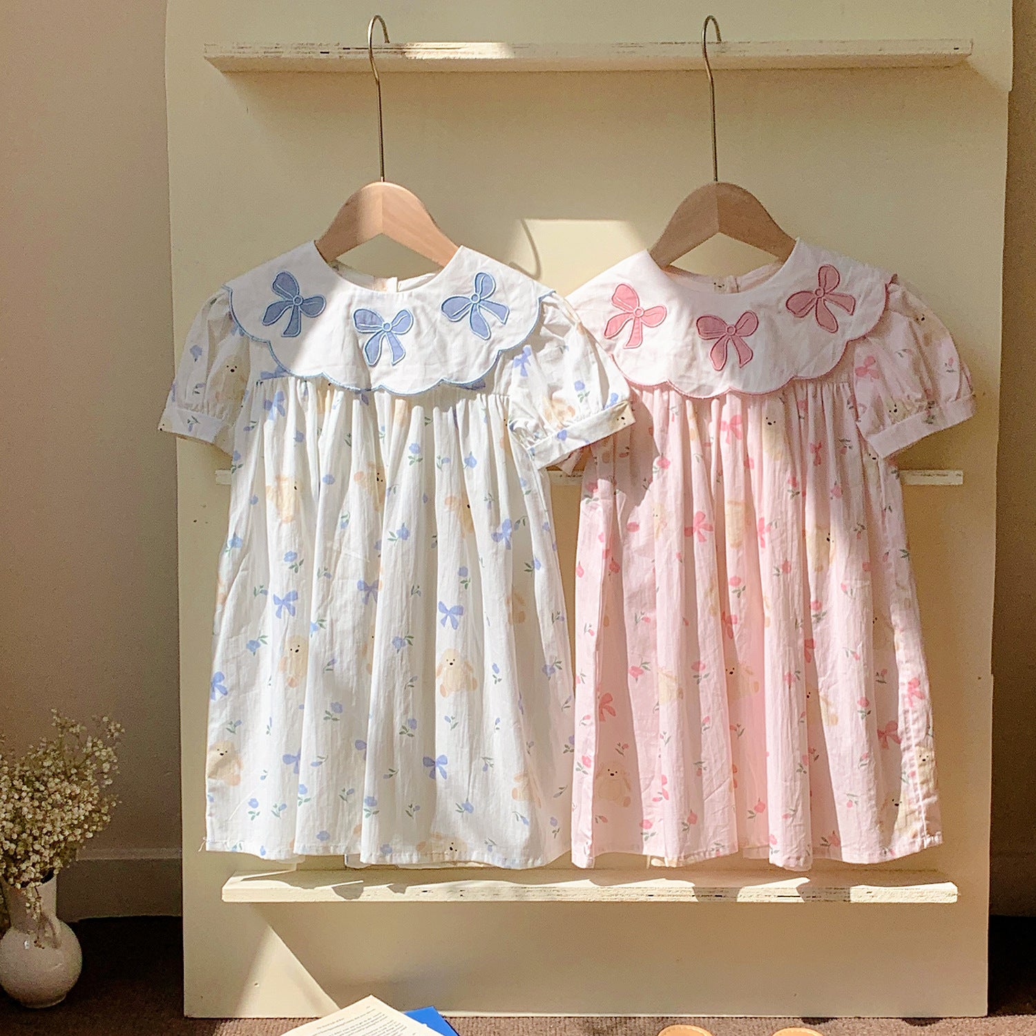 Vestido Infantil Floral Lacinhos