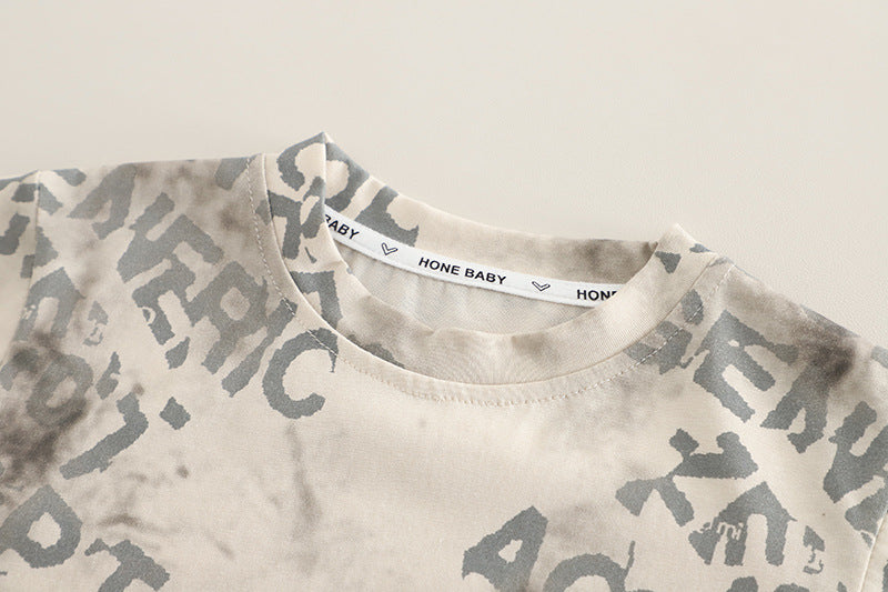 Conjunto Infantil Masculino Letras