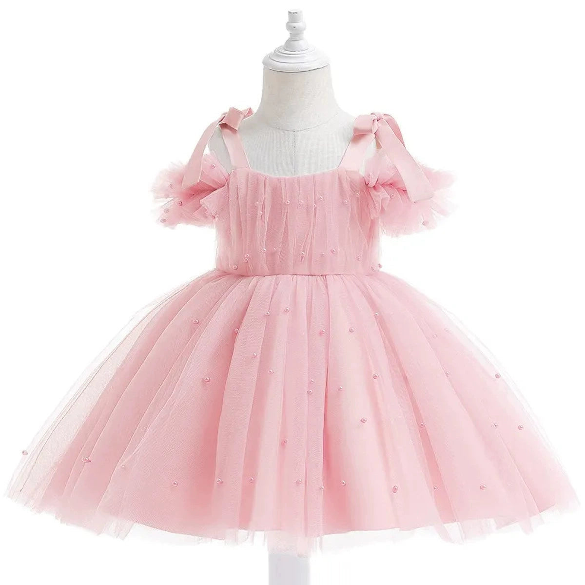 Vestido de Festa Infantil Pérolas