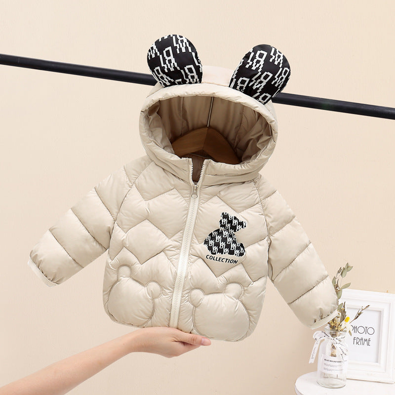 Jaqueta Infantil Puffer Ursinhos Orelhinhas