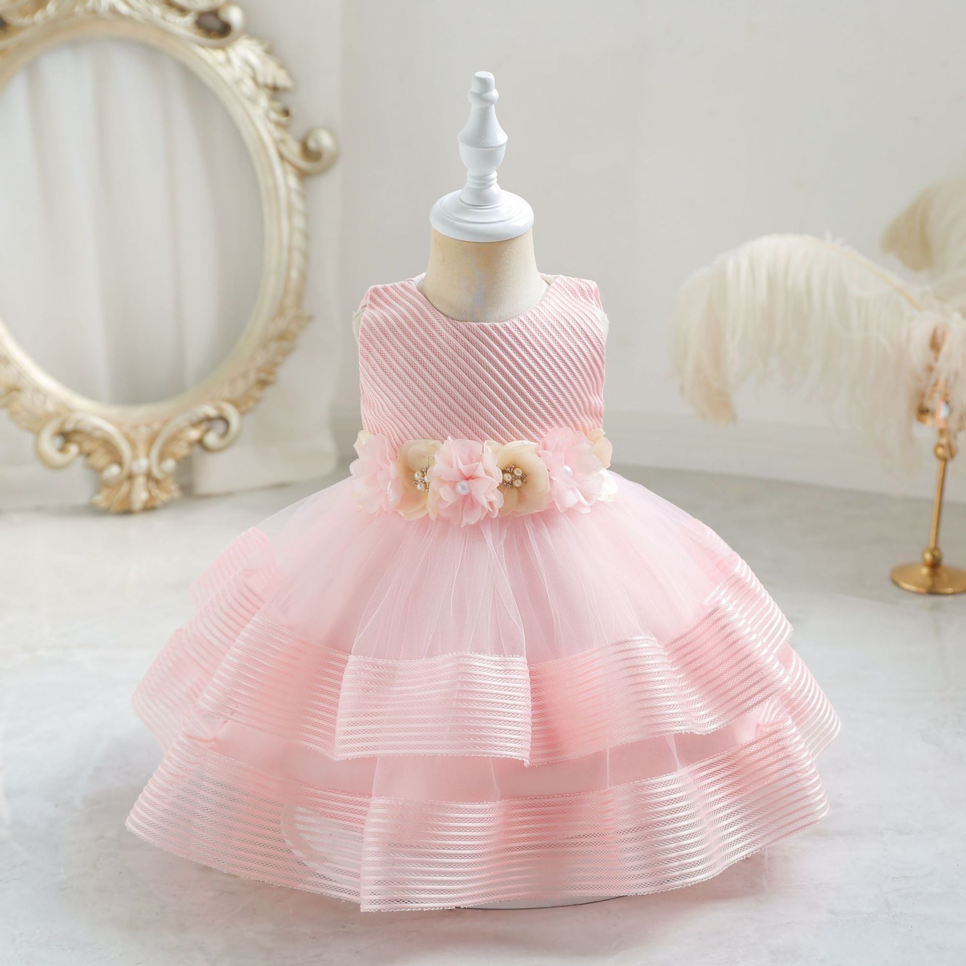 Vestido Infantil De Festa Florzinhas