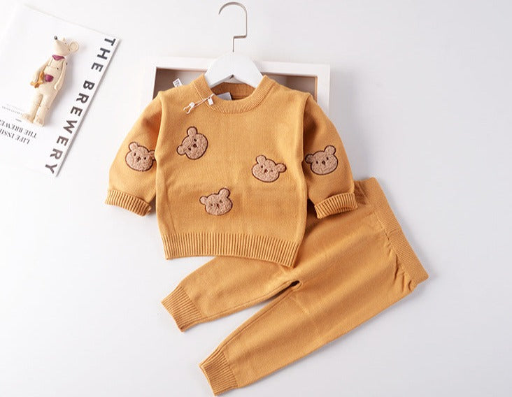 Conjunto Infantil Tricô Ursinhos