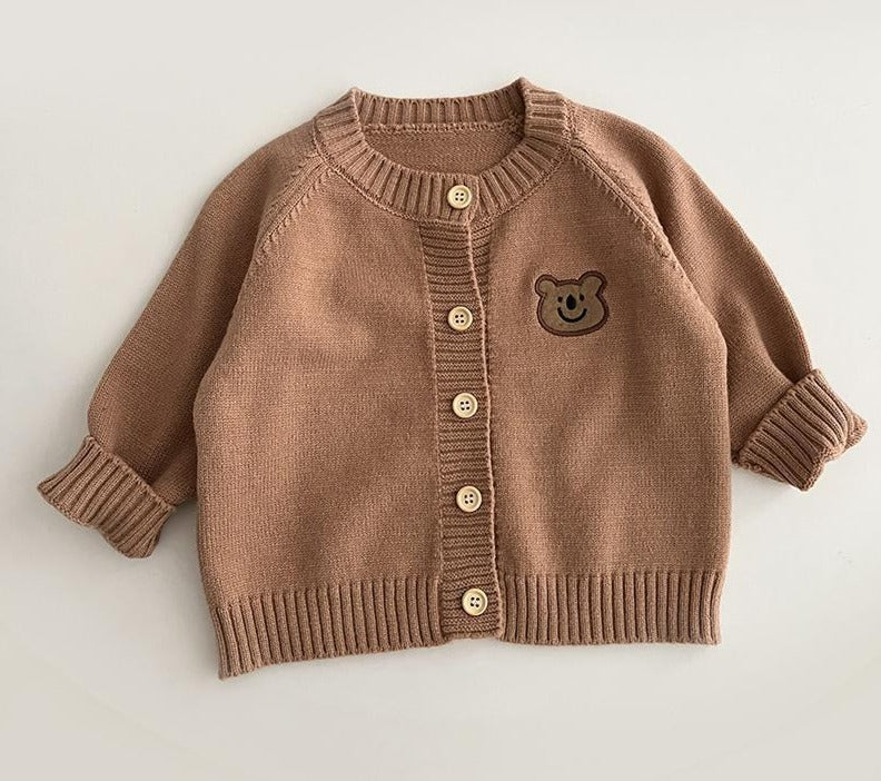 Cardigan Infantil Tricô Ursinho