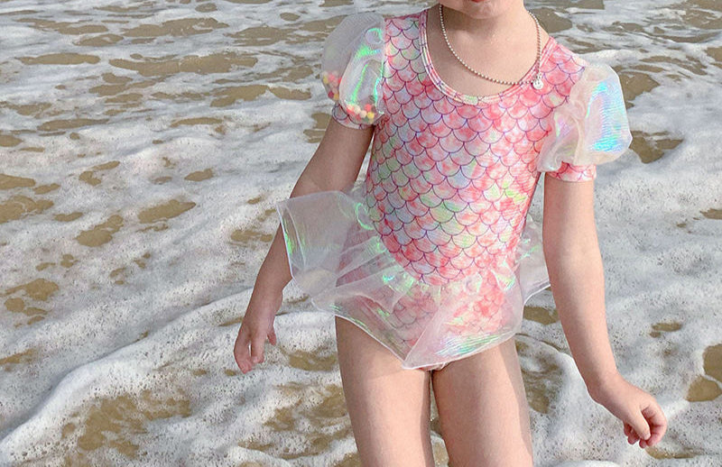 Maiô Infantil Sereia