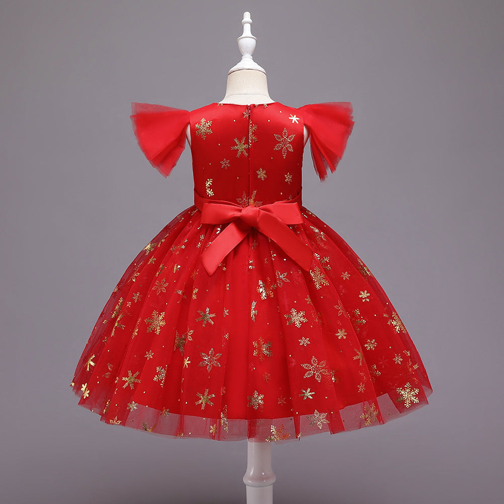 Vestido Infantil De Festa Natal