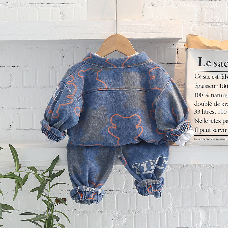 Conjunto Infantil Jeans 3 Peças