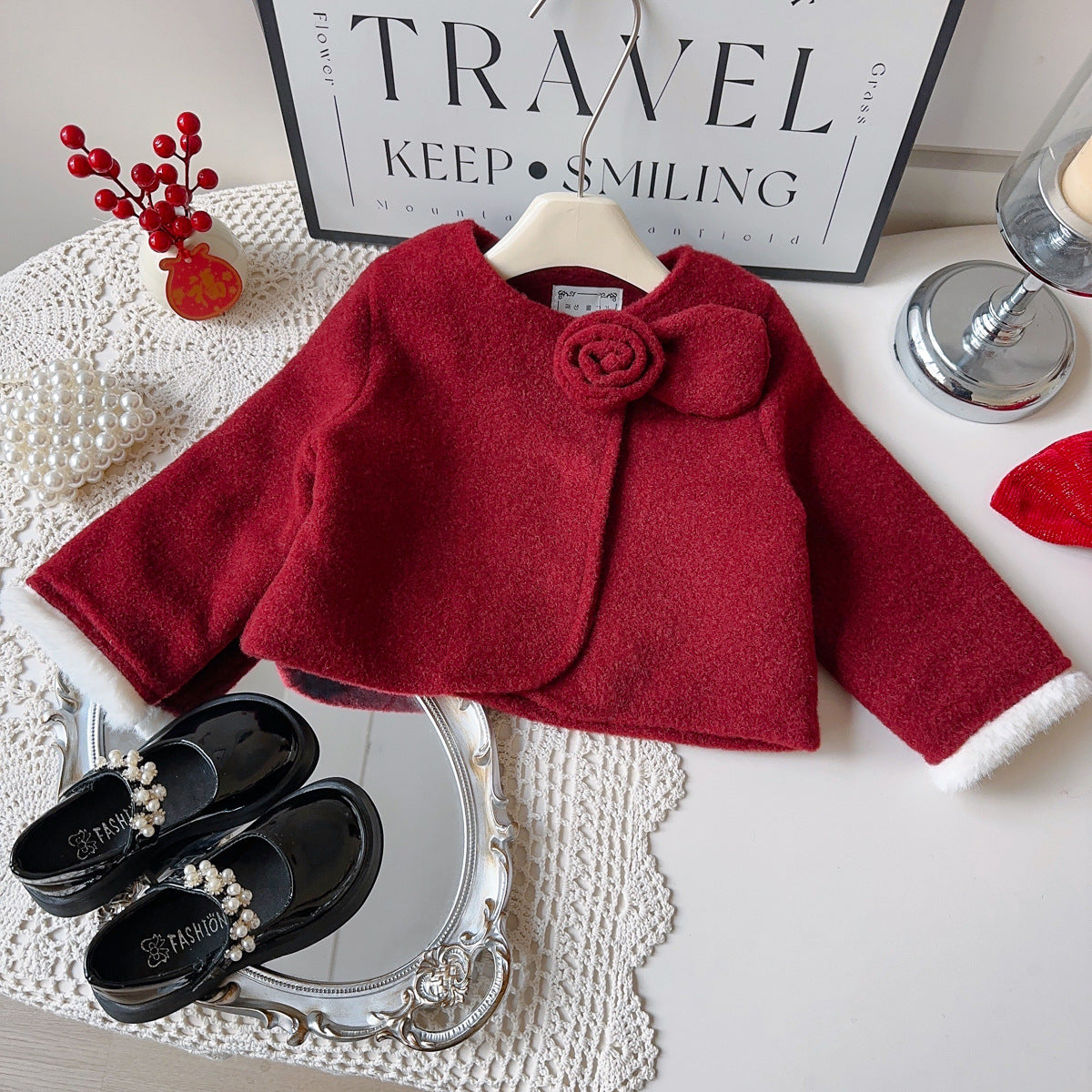 Conjunto Infantil Florzinha e Xadrez