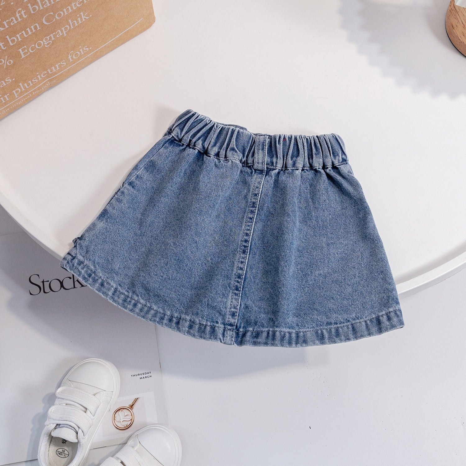 Saia Infantil Jeans Botõezinhos