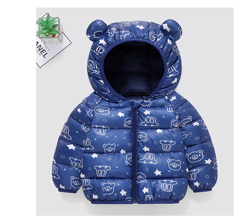 Jaqueta Infantil Puffer Estampas Bichinhos