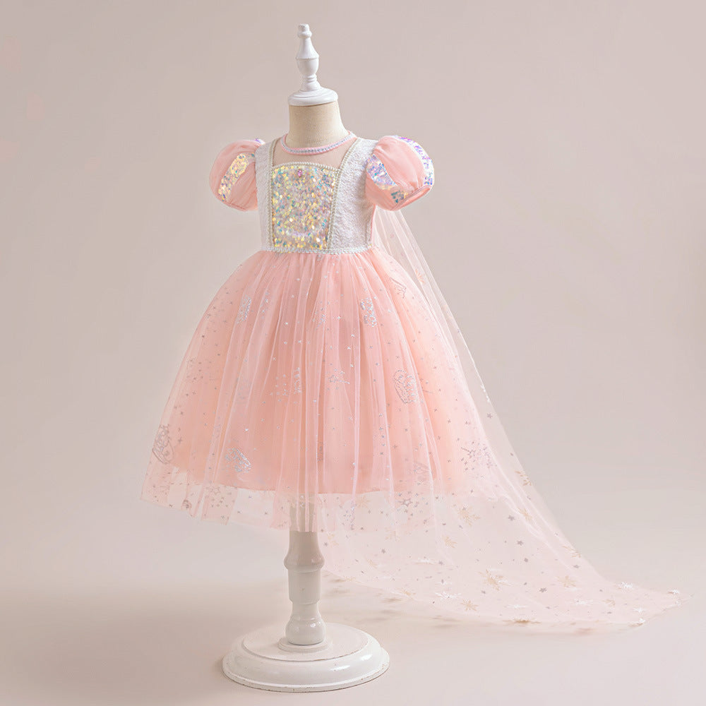 Vestido Infantil Princesa Brilhante