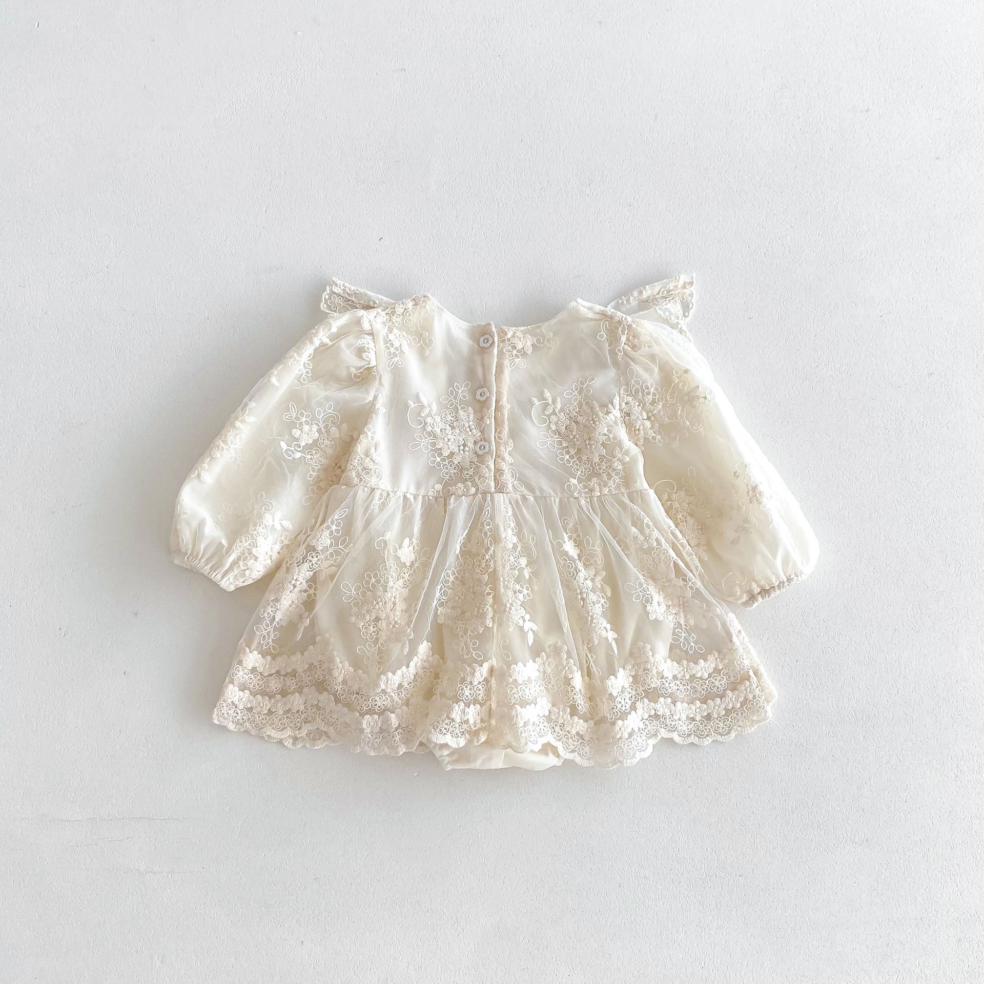 Vestido Infantil Feminino Renda Floralzinho