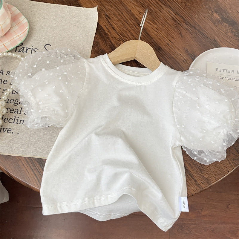 Conjunto Infantil Feminino Branco Borboletinhas