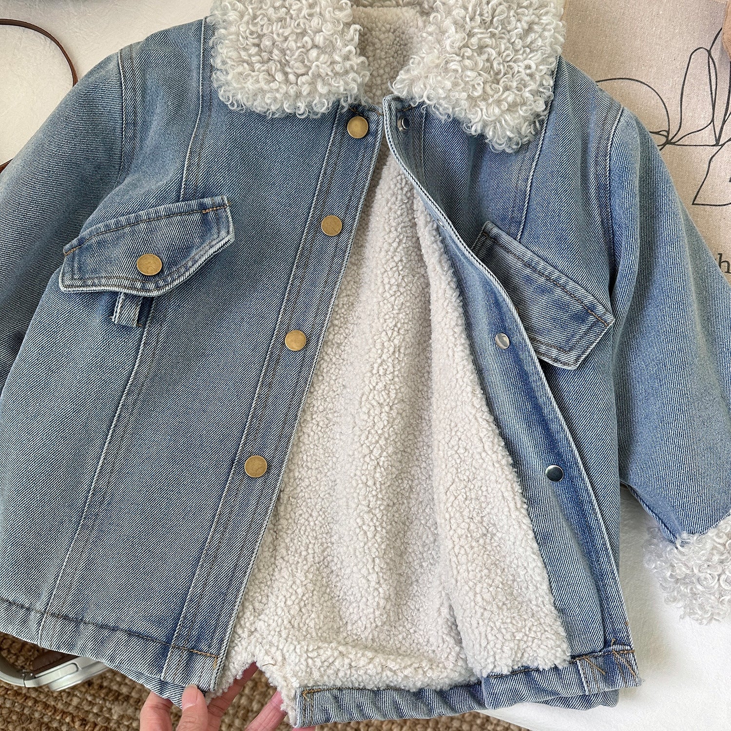 Vestido Infantil Jeans Inverno