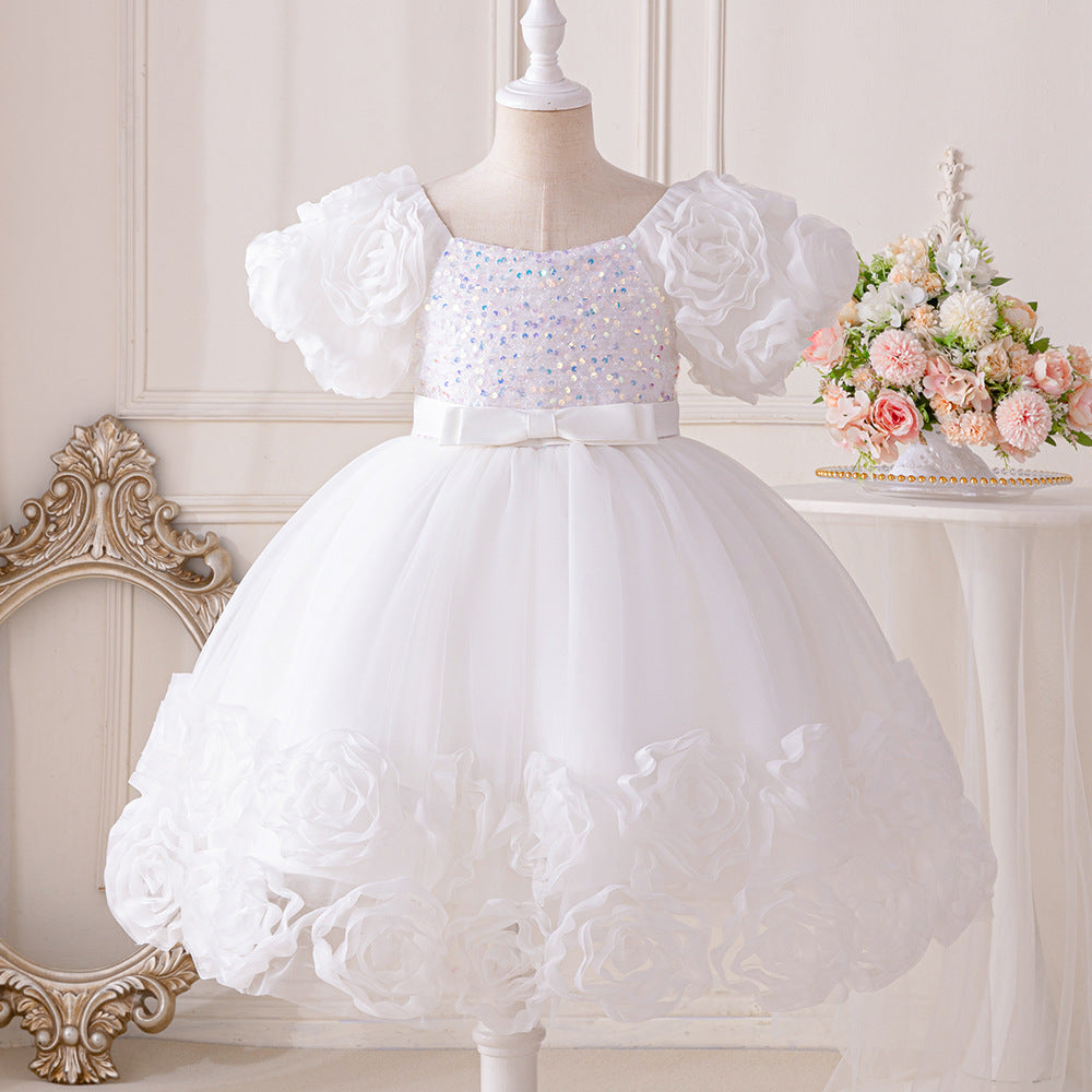 Vestido Infantil Floral Brilhante